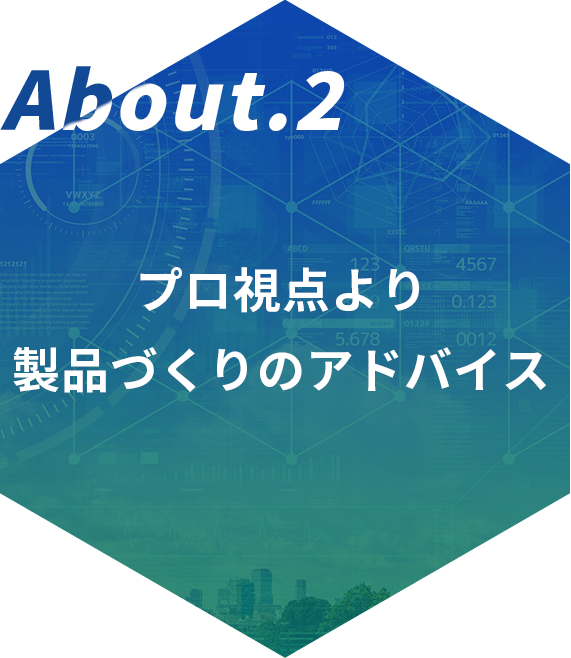 About.2 プロ視点より製品づくりのアドバイス