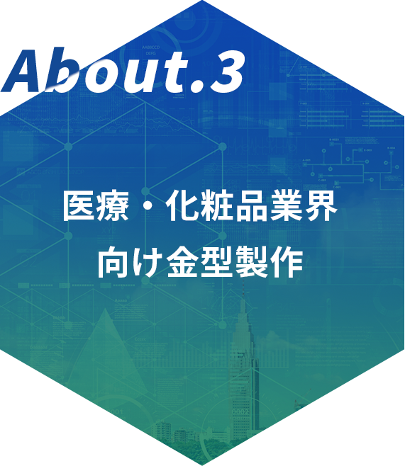 About.3 医療・化粧品業界向け金型製作